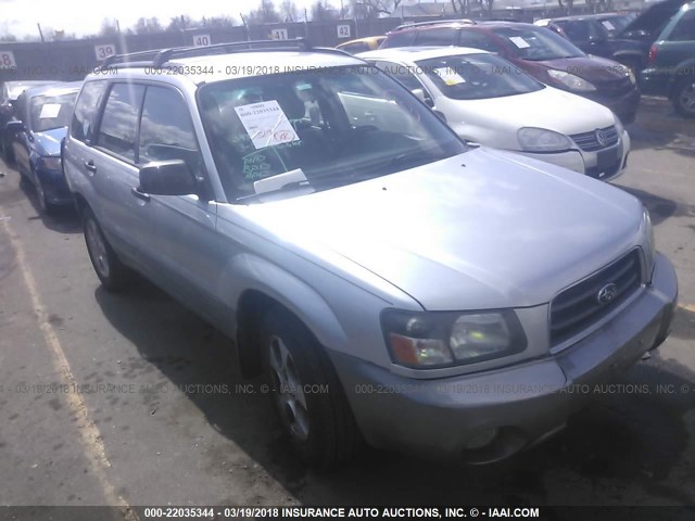 JF1SG65673H724820 - 2003 SUBARU FORESTER 2.5XS ნაცრისფერი ფოტო 1