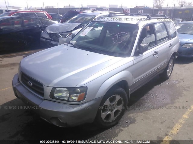 JF1SG65673H724820 - 2003 SUBARU FORESTER 2.5XS ნაცრისფერი ფოტო 2
