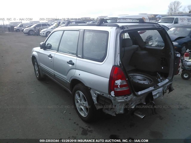 JF1SG65673H724820 - 2003 SUBARU FORESTER 2.5XS ნაცრისფერი ფოტო 3
