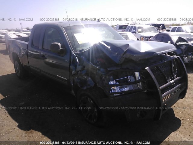 1GTR2VE38BZ150003 - 2011 GMC SIERRA K1500 SLE BLUE photo 1