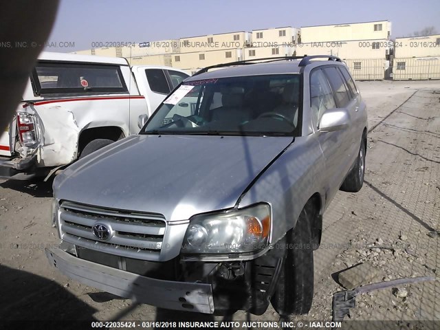 JTEGP21A650084406 - 2005 TOYOTA HIGHLANDER LIMITED SILVER photo 2