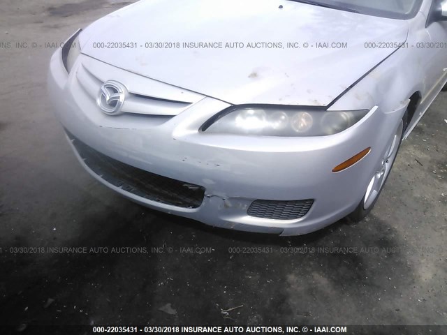 1YVHP80C085M26691 - 2008 MAZDA 6 I GRAY photo 6