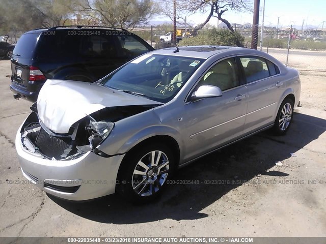 1G8ZS57N07F229747 - 2007 SATURN AURA XE SILVER photo 2