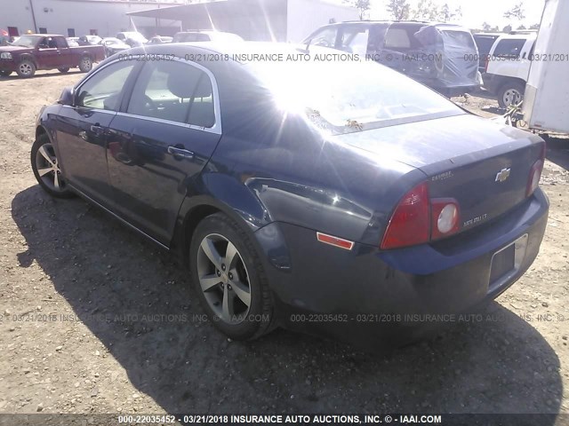 1G1ZC5E12BF309801 - 2011 CHEVROLET MALIBU 1LT BLUE photo 3