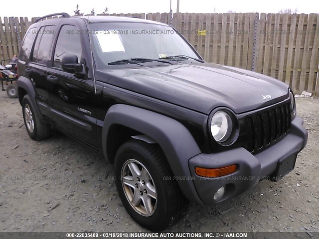 1J4GL48K04W197154 - 2004 JEEP LIBERTY SPORT 黑色 照片 1