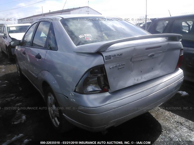 1FAHP34N47W186371 - 2007 FORD FOCUS ZX4/S/SE/SES SILVER photo 3