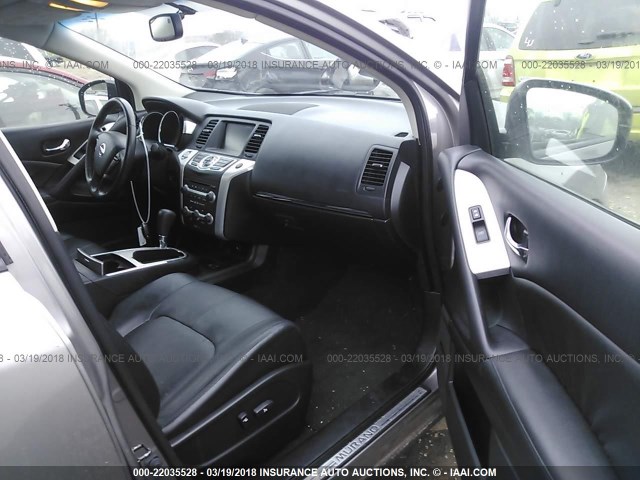 JN8AZ18W69W203708 - 2009 NISSAN MURANO S/SL/LE GRAY photo 5