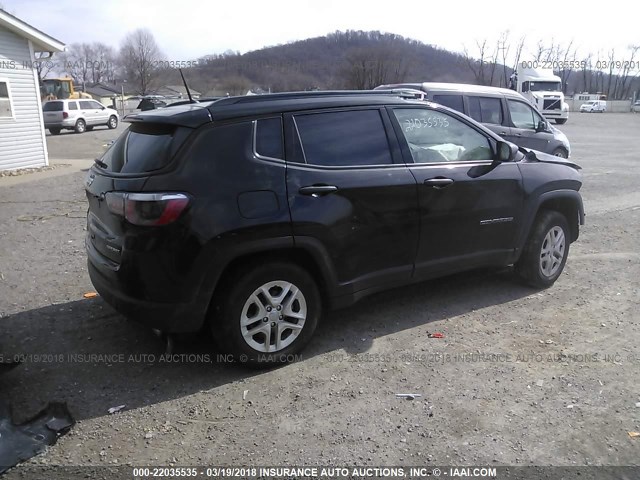 3C4NJDAB1JT163593 - 2018 JEEP COMPASS SPORT BLACK photo 4