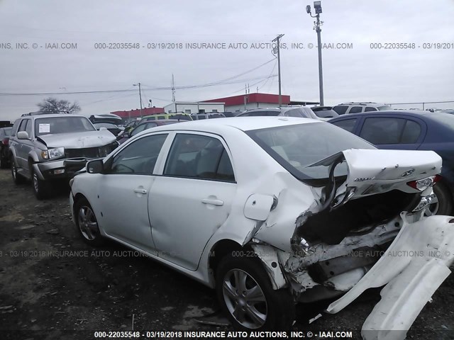 2T1BU40E69C164307 - 2009 TOYOTA COROLLA S/LE/XLE WHITE photo 3