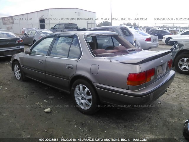 JHMCB7555PC040229 - 1993 HONDA ACCORD LX BROWN photo 3