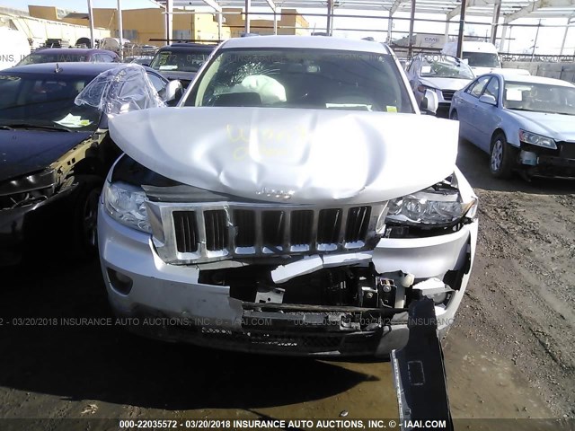 1J4RR4GG0BC540001 - 2011 JEEP GRAND CHEROKEE LAREDO SILVER photo 6