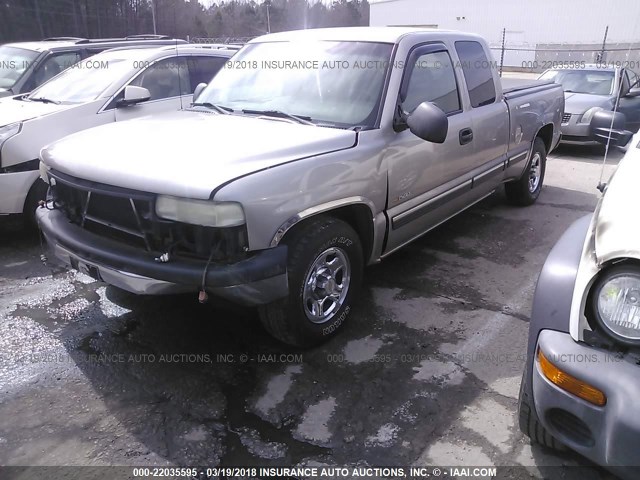 2GCEC19W011254842 - 2001 CHEVROLET SILVERADO C1500 GRAY photo 2