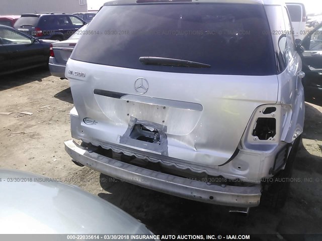 4JGBB75E56A041111 - 2006 MERCEDES-BENZ ML 500 GRAY photo 6