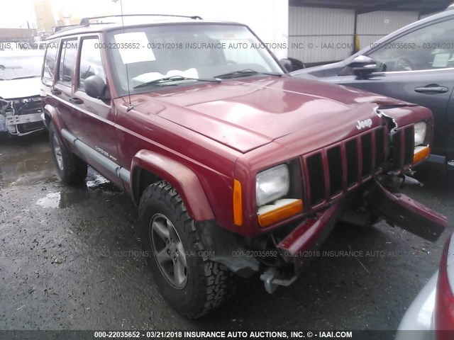 1J4FF68S0XL677568 - 1999 JEEP CHEROKEE SPORT/CLASSIC RED photo 6