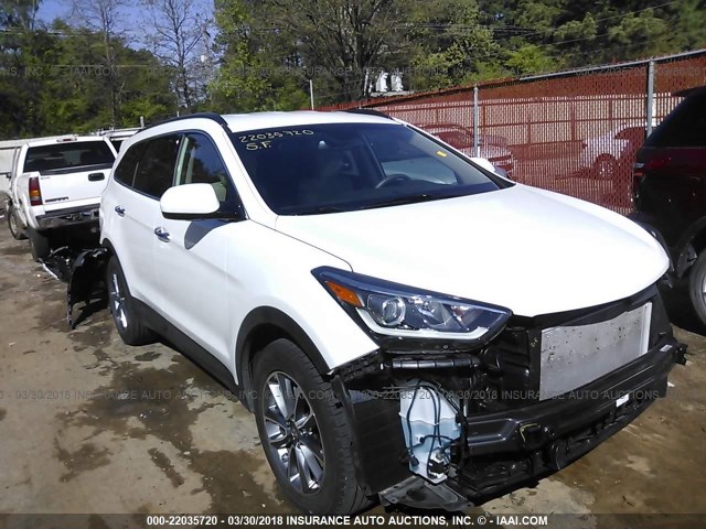 KM8SM4HF9HU202560 - 2017 HYUNDAI SANTA FE SE WHITE photo 1