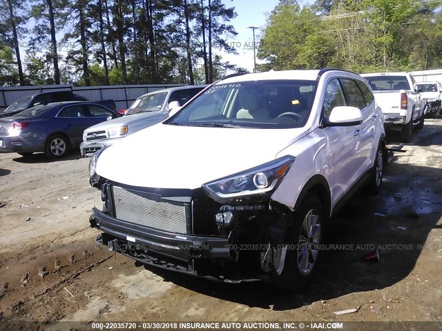 KM8SM4HF9HU202560 - 2017 HYUNDAI SANTA FE SE WHITE photo 2