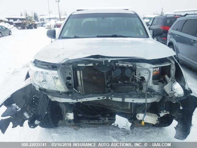 5TELU42N75Z036065 - 2005 TOYOTA TACOMA DOUBLE CAB SILVER photo 6