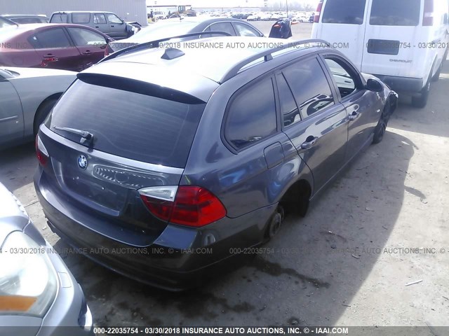 WBAVT73537FZ36454 - 2007 BMW 328 XIT GRAY photo 4