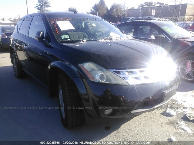 JN8AZ08W23W236125 - 2003 NISSAN MURANO SL/SE BLACK photo 1