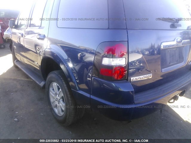 1FMEU73E98UB33267 - 2008 FORD EXPLORER XLT Navy photo 3