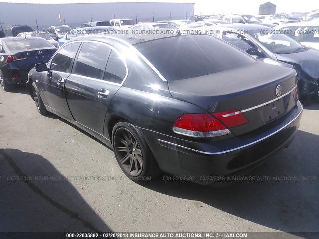 WBAHN83576DT39606 - 2006 BMW 750 LI BLACK photo 3