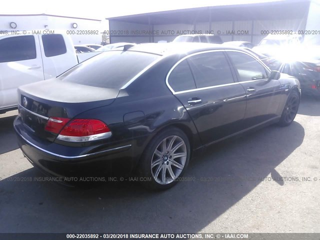 WBAHN83576DT39606 - 2006 BMW 750 LI BLACK photo 4