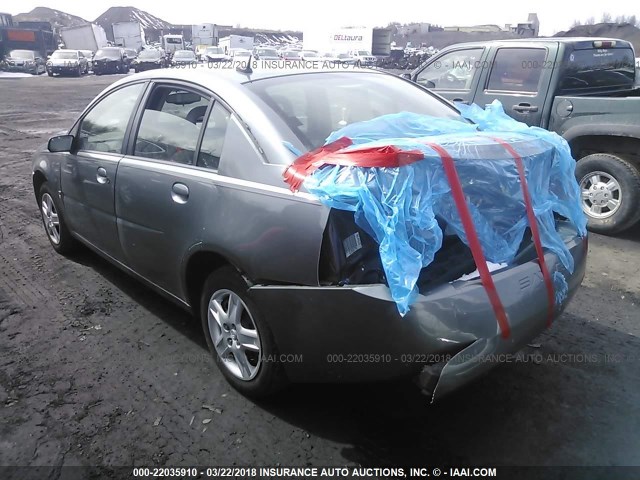1G8AJ55F36Z176521 - 2006 SATURN ION LEVEL 2 GRAY photo 3