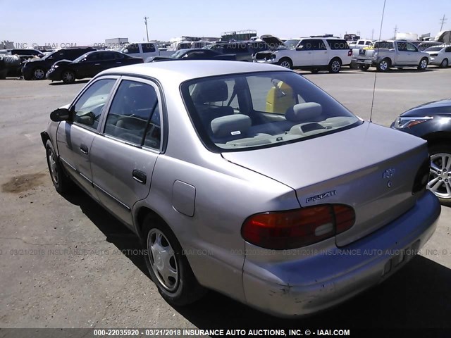1Y1SK5280YZ422095 - 2000 CHEVROLET GEO PRIZM LSI TAN photo 3
