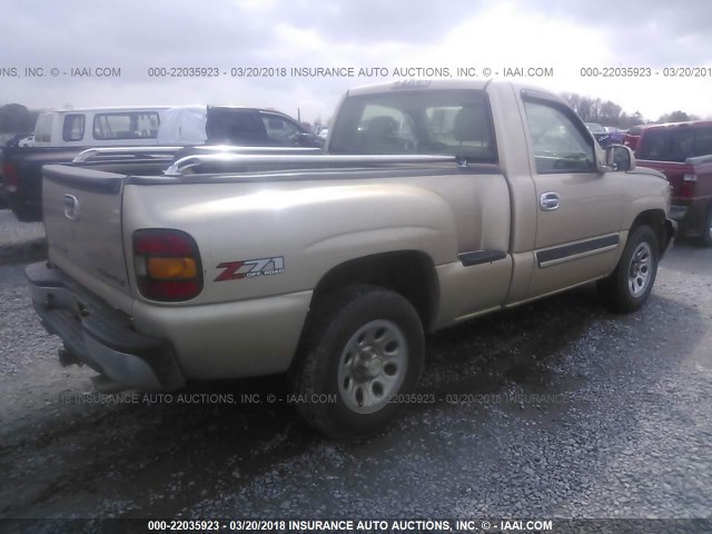 1GCEK14T44Z145649 - 2004 CHEVROLET SILVERADO K1500 GOLD photo 4