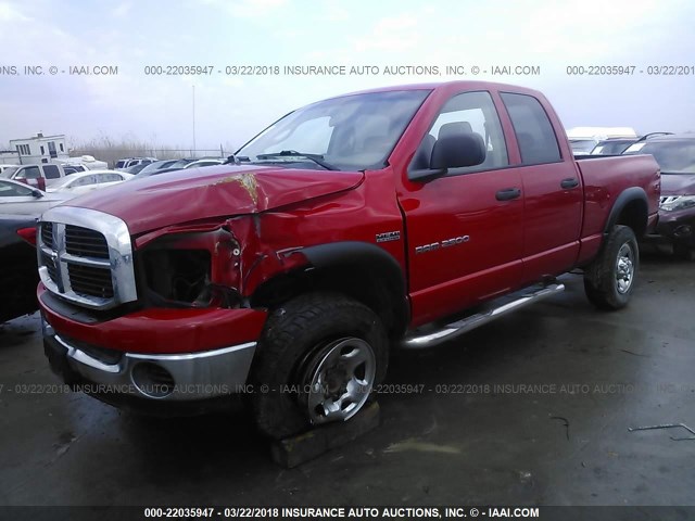 1D7KS28D56J219454 - 2006 DODGE RAM 2500 ST/SLT 红色 照片 2
