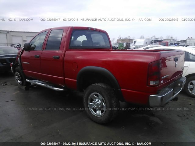 1D7KS28D56J219454 - 2006 DODGE RAM 2500 ST/SLT RED photo 3