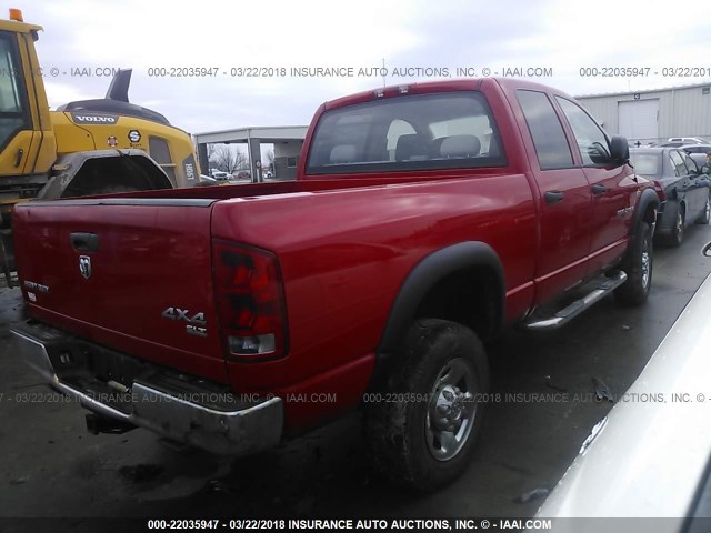 1D7KS28D56J219454 - 2006 DODGE RAM 2500 ST/SLT 红色 照片 4