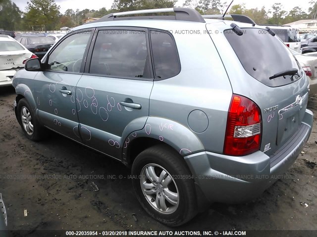 KM8JN12D97U609081 - 2007 HYUNDAI TUCSON SE/LIMITED GREEN photo 3