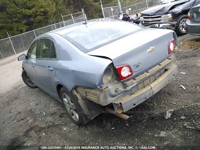 1G1ZG57B99F132703 - 2009 CHEVROLET MALIBU LS ნაცრისფერი ფოტო 3