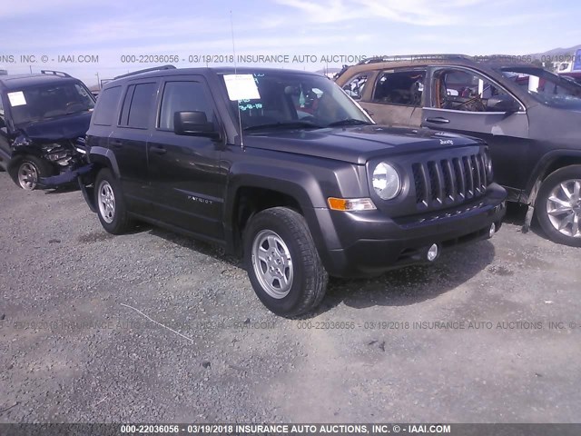 1C4NJPBB7GD748693 - 2016 JEEP PATRIOT SPORT GRAY photo 1