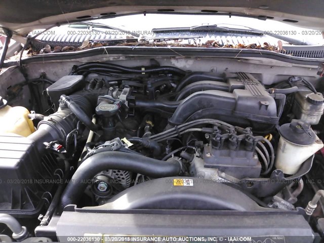 1FMDU73E55UA33108 - 2005 FORD EXPLORER XLT/XLT SPORT/NBX SILVER photo 10