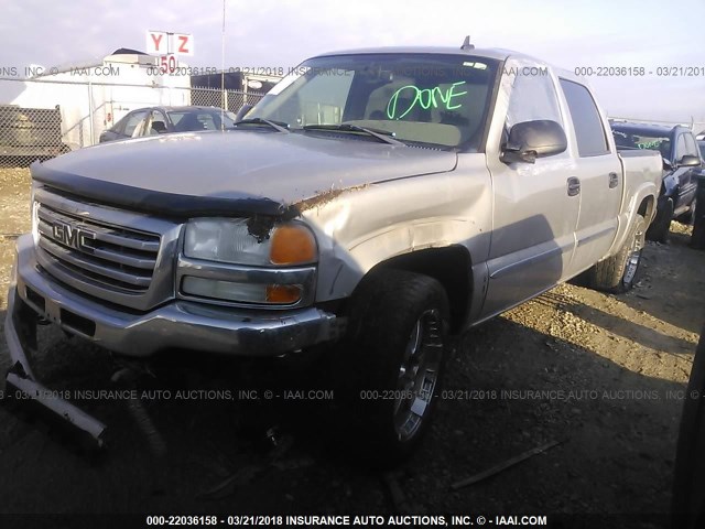 2GTEK13T761214377 - 2006 GMC NEW SIERRA K1500 SILVER photo 2