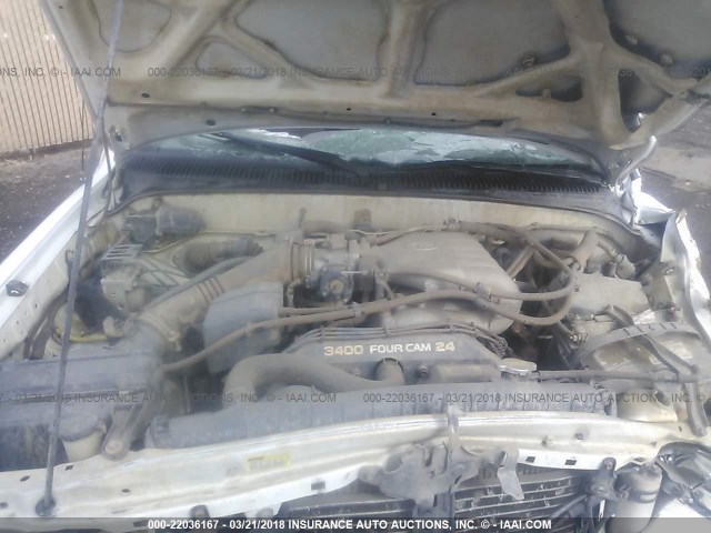 5TESN92N43Z189019 - 2003 TOYOTA TACOMA XTRACAB PRERUNNER თეთრი ფოტო 10