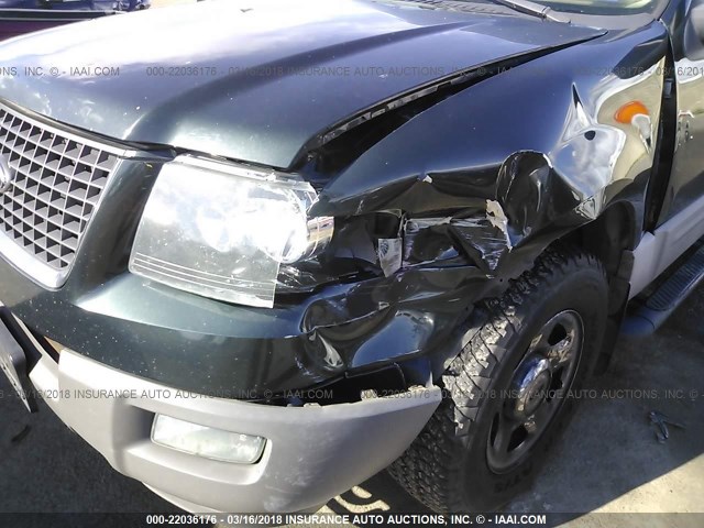 1FMPU16L13LB42821 - 2003 FORD EXPEDITION XLT მწვანე ფოტო 6