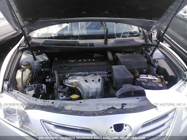 JTNBE46K073023373 - 2007 TOYOTA CAMRY NEW GENERAT CE/LE/XLE/SE SILVER photo 10