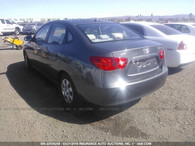 KMHDU46D38U348124 - 2008 HYUNDAI ELANTRA GLS/SE/LIMITED GRAY photo 3