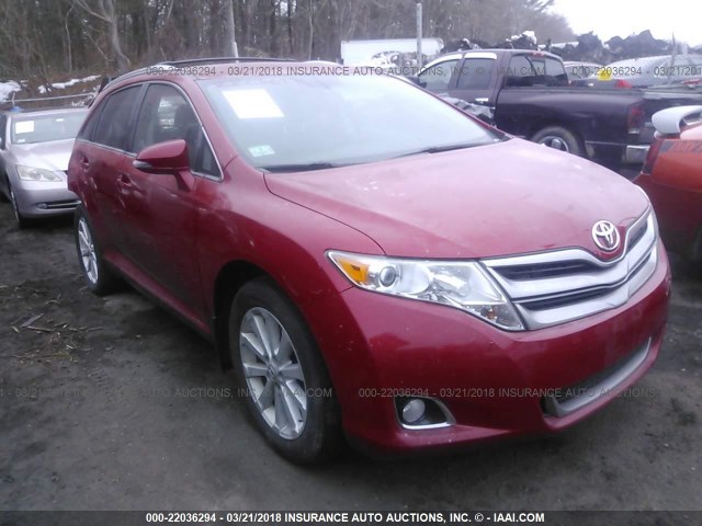 4T3BA3BB9EU051070 - 2014 TOYOTA VENZA LE/XLE RED photo 1