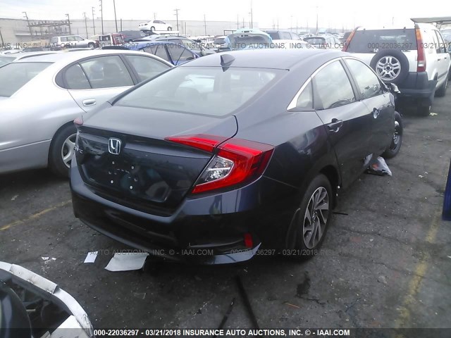 2HGFC2F76HH540981 - 2017 HONDA CIVIC EX Navy photo 4