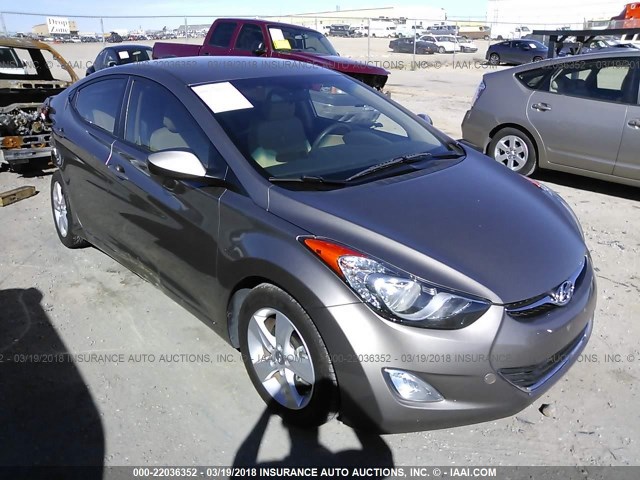 5NPDH4AE1DH293203 - 2013 HYUNDAI ELANTRA GLS/LIMITED GRAY photo 1