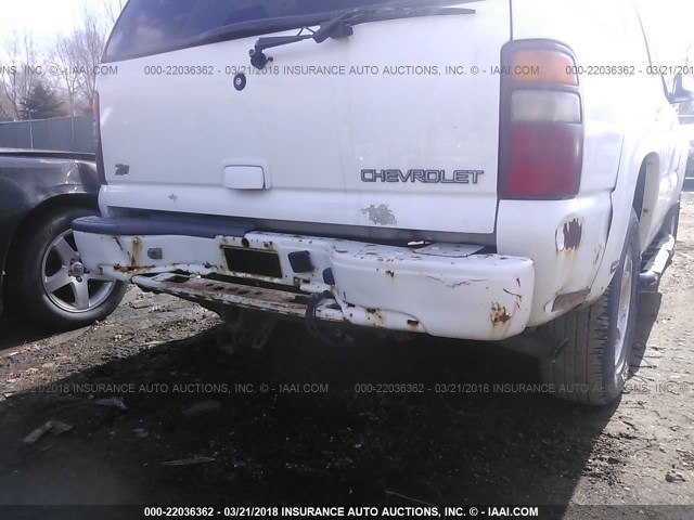 1GNEK13Z53R221407 - 2003 CHEVROLET TAHOE K1500 WHITE photo 6