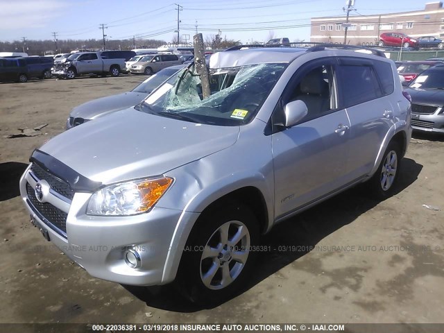 2T3DF4DV7BW149954 - 2011 TOYOTA RAV4 LIMITED SILVER photo 2