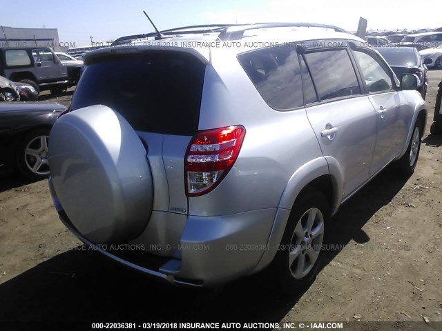 2T3DF4DV7BW149954 - 2011 TOYOTA RAV4 LIMITED Gümüş foto 4