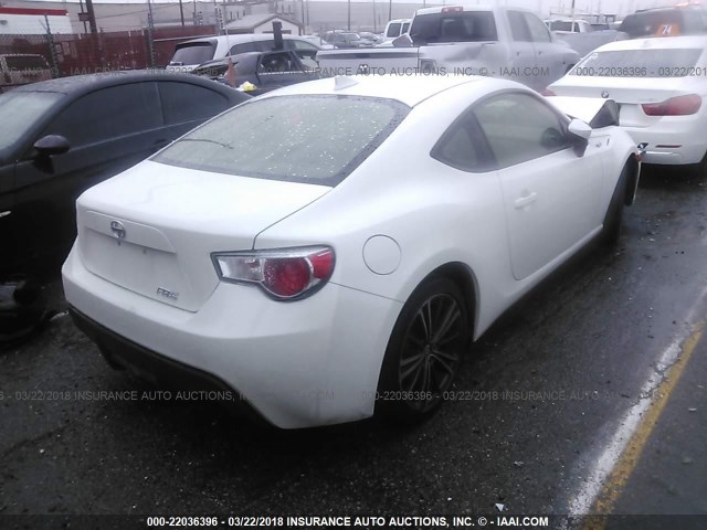 JF1ZNAA17F9701179 - 2015 TOYOTA SCION FR-S თეთრი ფოტო 4