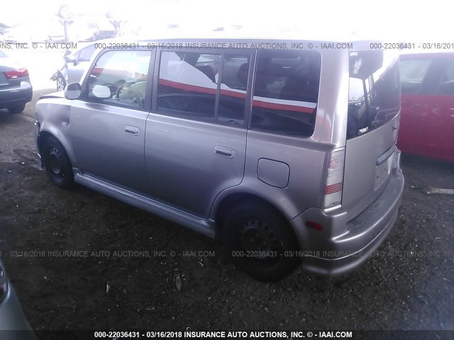 JTLKT324240149702 - 2004 TOYOTA SCION XB SILVER photo 3