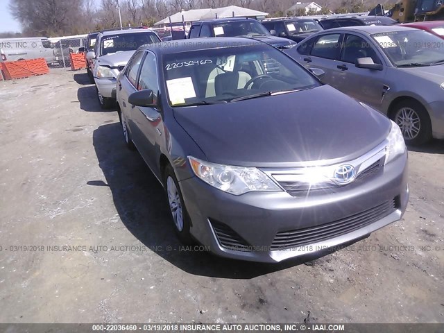 4T1BD1FK6CU026199 - 2012 TOYOTA CAMRY HYBRID/LE/XLE 灰色 照片 1